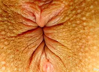 pulsating orgasm with anal contractions in close up asshole view