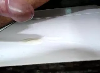 Gozando na escada, whoa that solo cumshot was intense 😅💦