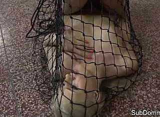 Dominated Euro Trapped in Web by Maledom! Bound and Humiliated in Rough BDSM Session!