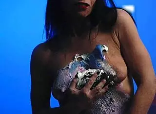 Messy Food Birthday Cake Girl!