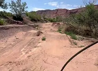 Blonde with athletic body takes big cock in ass from pov angle in moab utah