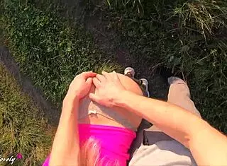 I compiled the best outdoor blowjob and sex scenes from our amateur couple adventures in pov style.