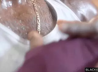 oh wow, naughty gym hottie lisa belys takes bbc workout with deepthroat riding and creampie in blackedraw debut!