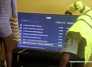 House Wife Bent Over For Rough Doggystyle From Handy Man