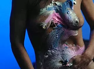 Messy Food Birthday Cake Girl!