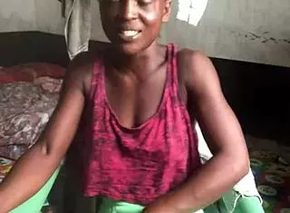 crazy bitch in sexy clothes smoking inside lane lords room