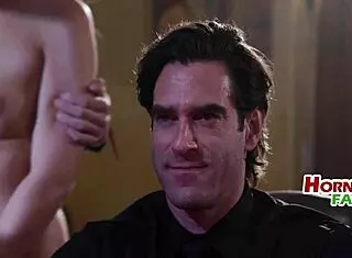 blindfold and cuckold fiance with family in 4some