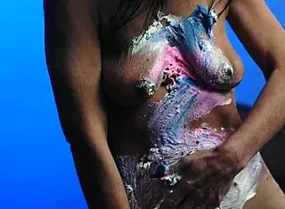 Messy Food Birthday Cake Girl!