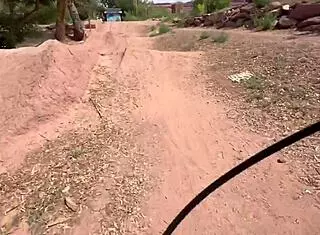 Blonde with athletic body takes big cock in ass from pov angle in moab utah