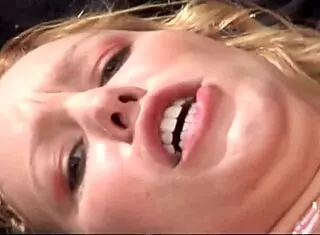 Little Blonde Slut Gets Ready for Deep Anal While Playing with a Big Dildo!