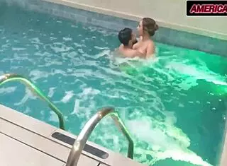 Dialogic She wanted to fight at the motel but after a good fuck in the pool she calmed down.