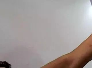 I slammed my cock down on this eager Italian milf's natural tits pussy