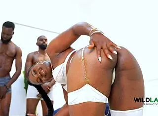 Nigerian PORN with Big Black COCKS in ROUGH 4SOME Action