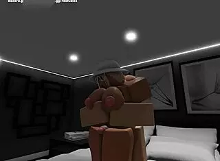 Roblox girlfriend gives me the best bedroom experience with her big tits