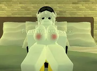 hey, check this out - roblox yellow husband is riding and fucking his hot big tits wife in cowgirl style, what a wild sex session 😈