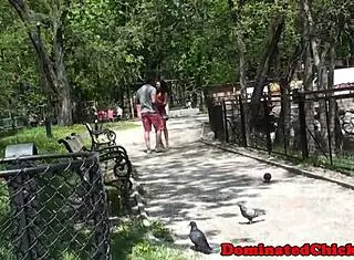 bounded european teen deepthroats big cock in rough bondage