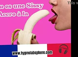 Sissy france undergoes sensual hypnosis to crave penis in full feminization journey