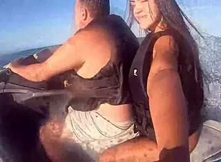 Beach Jet Ski Madness With Sexy Big Ass Brazilian Latina Teen In First Time Long Hair Adventure