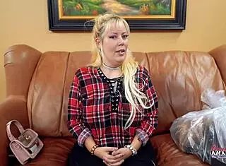 Curvy Blonde Hottie Nikki J Gives BJ Before Pussy And Butt Fucking