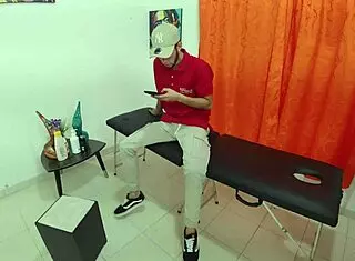 Big cock masseur fucks his client's huge ass hard in doggystyle leaving the horny Latina brunette shaved pussy wanting more.