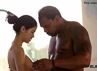 I watched as black instructor gave playful blonde girl swimming lesson turning into intense interracial sex