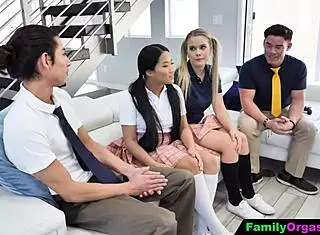 hey, those brothers are offering cash to bang their schoolgirl stepsisters hard