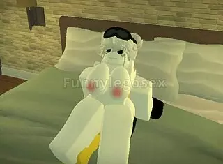 hey, check this out - roblox yellow husband is riding and fucking his hot big tits wife in cowgirl style, what a wild sex session 😈