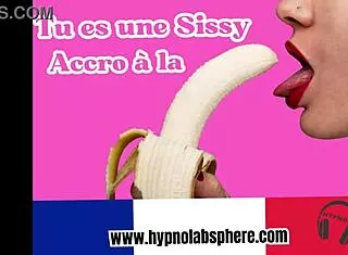 Sissy france undergoes sensual hypnosis to crave penis in full feminization journey