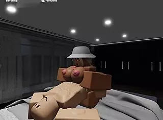 Roblox girlfriend gives me the best bedroom experience with her big tits