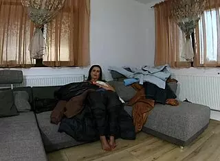 Milfycalla Masturbates In Down Jackets With Big Ass Curvy Body And Dirty Talk Instructions