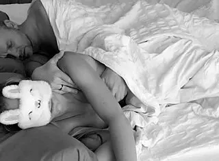 Husband wakes up blindfolded wife with intense fingering to orgasm, then cums on her face after rough hardcore fucking in bed. This blonde milf takes huge cock deep with wet pussy action.