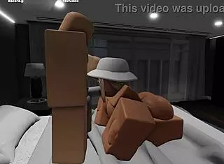 Roblox girlfriend gives me the best bedroom experience with her big tits