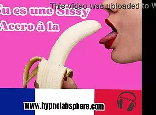 Sissy france undergoes sensual hypnosis to crave penis in full feminization journey