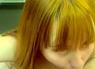 Redhead Gets Birthday Cock Gift