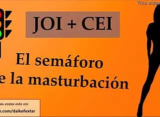 hey, ready for the red light green light jerk off game? she asks in spanish