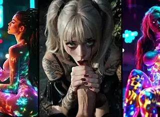 Oiled Beauty in Slow Cum Worship