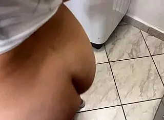 Japanese wife cheats with not son in doggystyle anal while husband watches as cuckold.