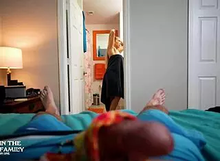 Stepmom In Bikini Gets Horny On Vacation And Helps With Handjob Cum