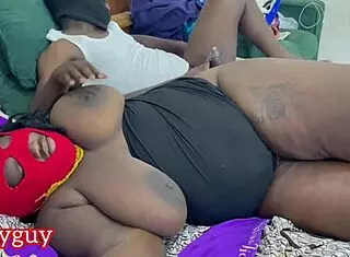 Fat Cock Landlord Fucks His Bbw Ebony Tenant In Bent Over Doggystyle. Both Reach Orgasm With Juicy Shaved Pussy And Big Black Cock Action.