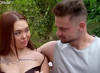 Date With A Beautiful Asian Girl Ended In Sex With Blowjob Facial Riding And Doggystyle In Wet Shaved Pussy