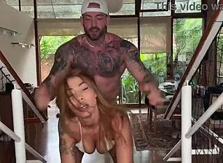 Hot babe Carol Portudo gets big dick pushing rough into pussy for multiple orgasms