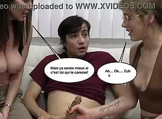 hey check out this french girl introducing her super shy boyfriend to her stepmom in a european setup