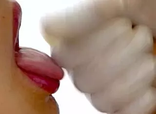 Subtle Japanese Bond of Lovers in Close-Up Doggystyle with Cum in Mouth