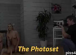 Nice lesbo girls, get covered with pee and squirt wet vaginas now.