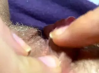 check out this big clit pulsing in closeup orgasm...