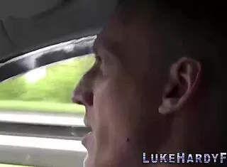 The busty inked British woman in glasses eagerly sucked and fucked the monster cock.