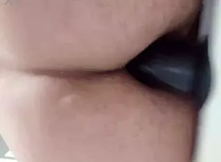 Locked In Chastity But Riding Anal Dildo Desperately To Cum