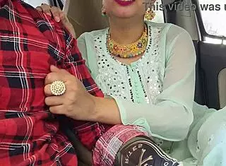 this cute indian babe experiences her first time romantic sex in a car with tight pussy and leggings pulled down for doggystyle