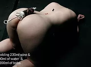 Oh man, this fat bellied little 18+ enema whore gets bound and masked in part 1.