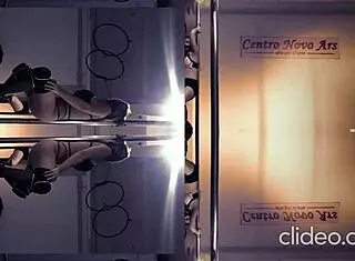 Doctora unleashes intense sexy dance on the pole flashing her ass boldly in hospital setting